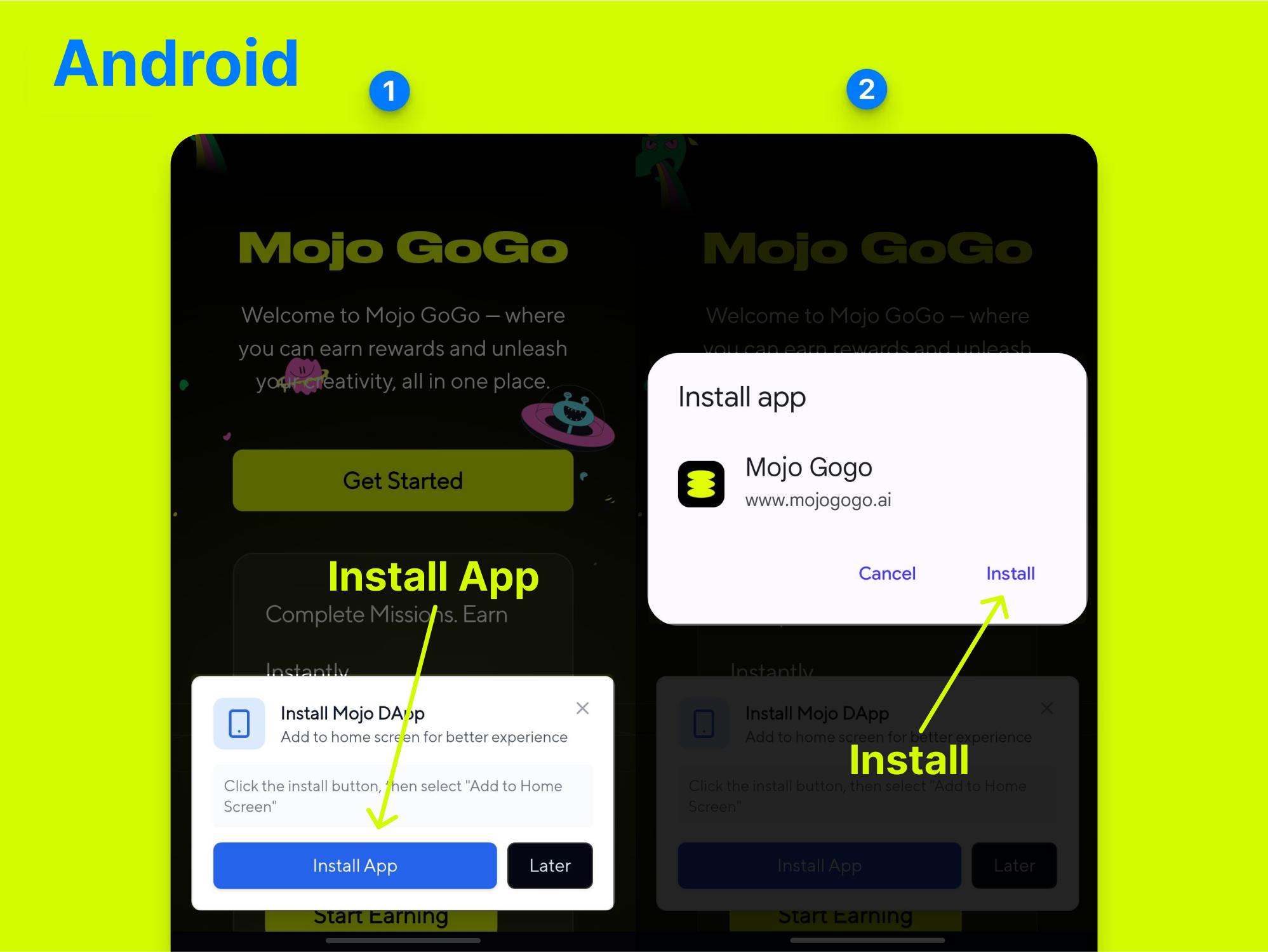 Android PWA Installation